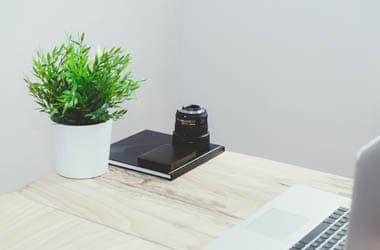 Laptop with notebook